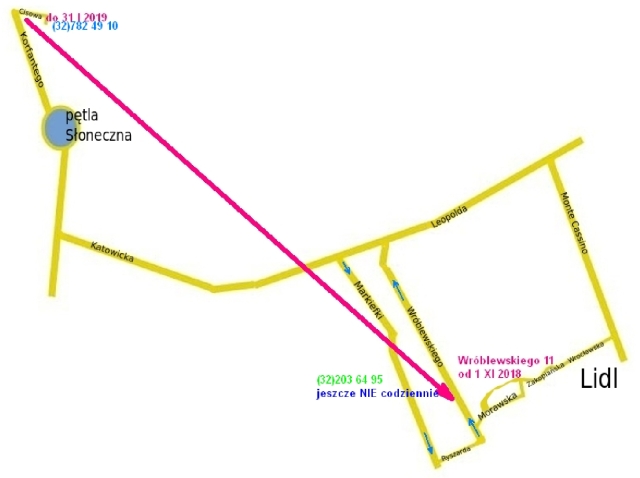 Wrblewskiego 11 to tylko 3 km (7 minut) od Korfantego 115