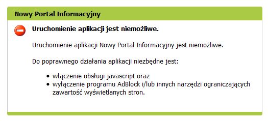 odpowiedź ze strony ZUS: uruchomienie niemożliwe